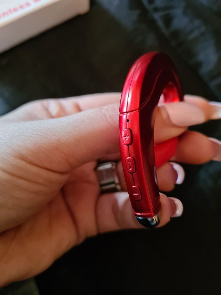 Auricular Bluetooth vermelho