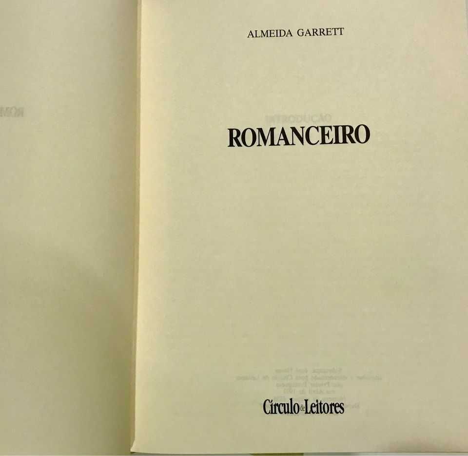 LENDAS DE PORTUGAL + ROMANCEIRO Gentil Marques + Almeida Garrett