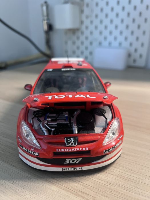 Model Peugot 307 wrc 2004 monte carlo 1:18 solido