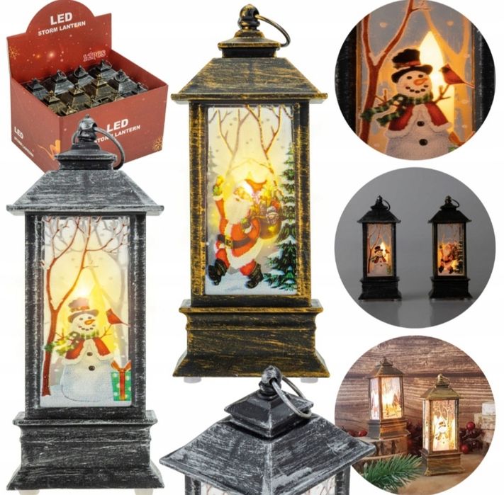 Hit!! Cenowy Latarenki Świąteczne Ruchomy Płomień LED