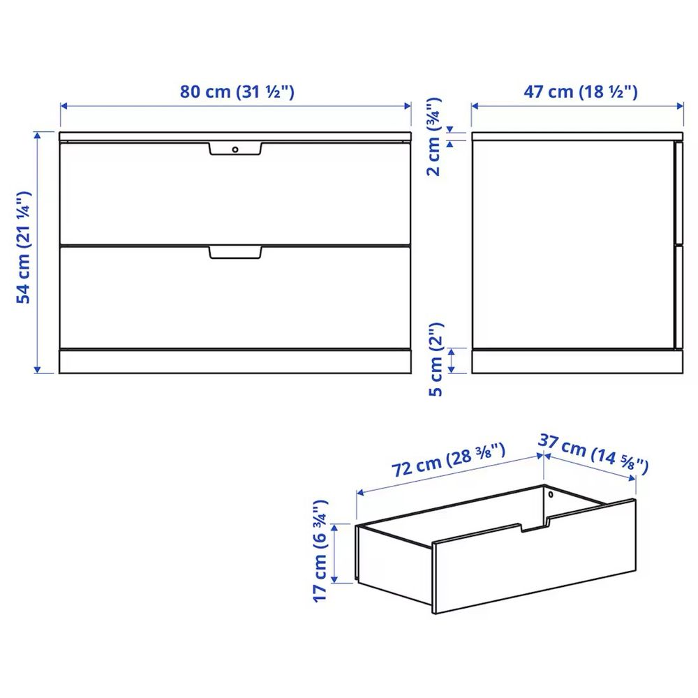 Komoda Nordli Ikea