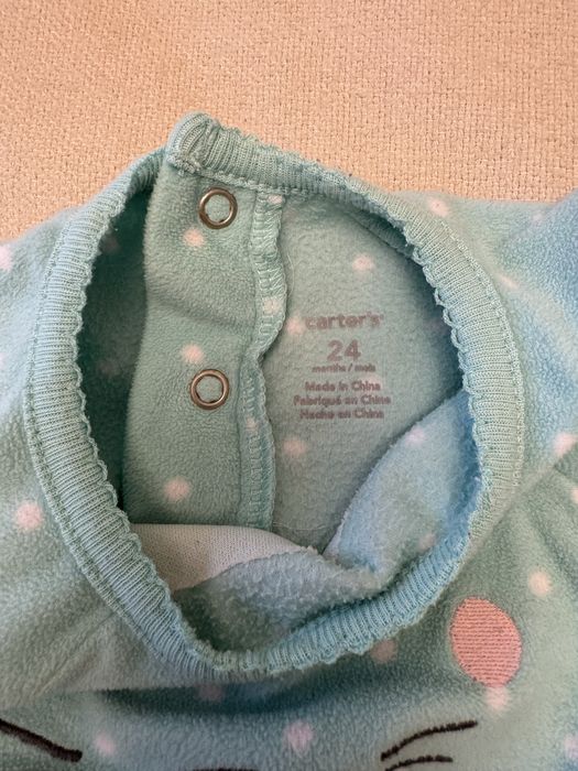 Флисовый человечек/пижама Carter’s 24m