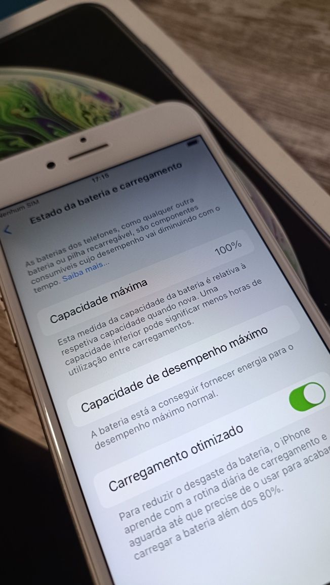 iPhone 8 impecável desbloqueado bateria 100%
