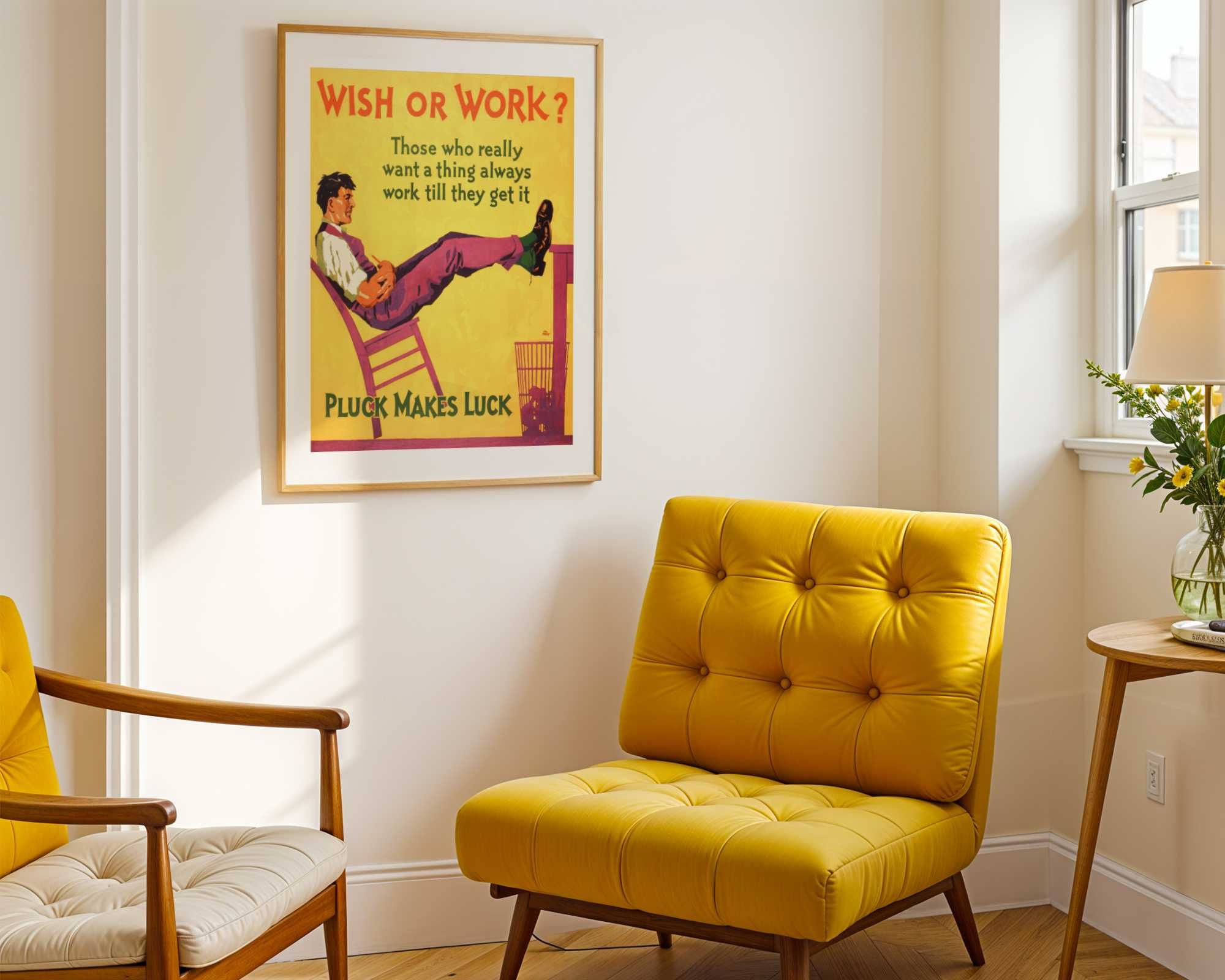 Plakat ,,Wish or Work"