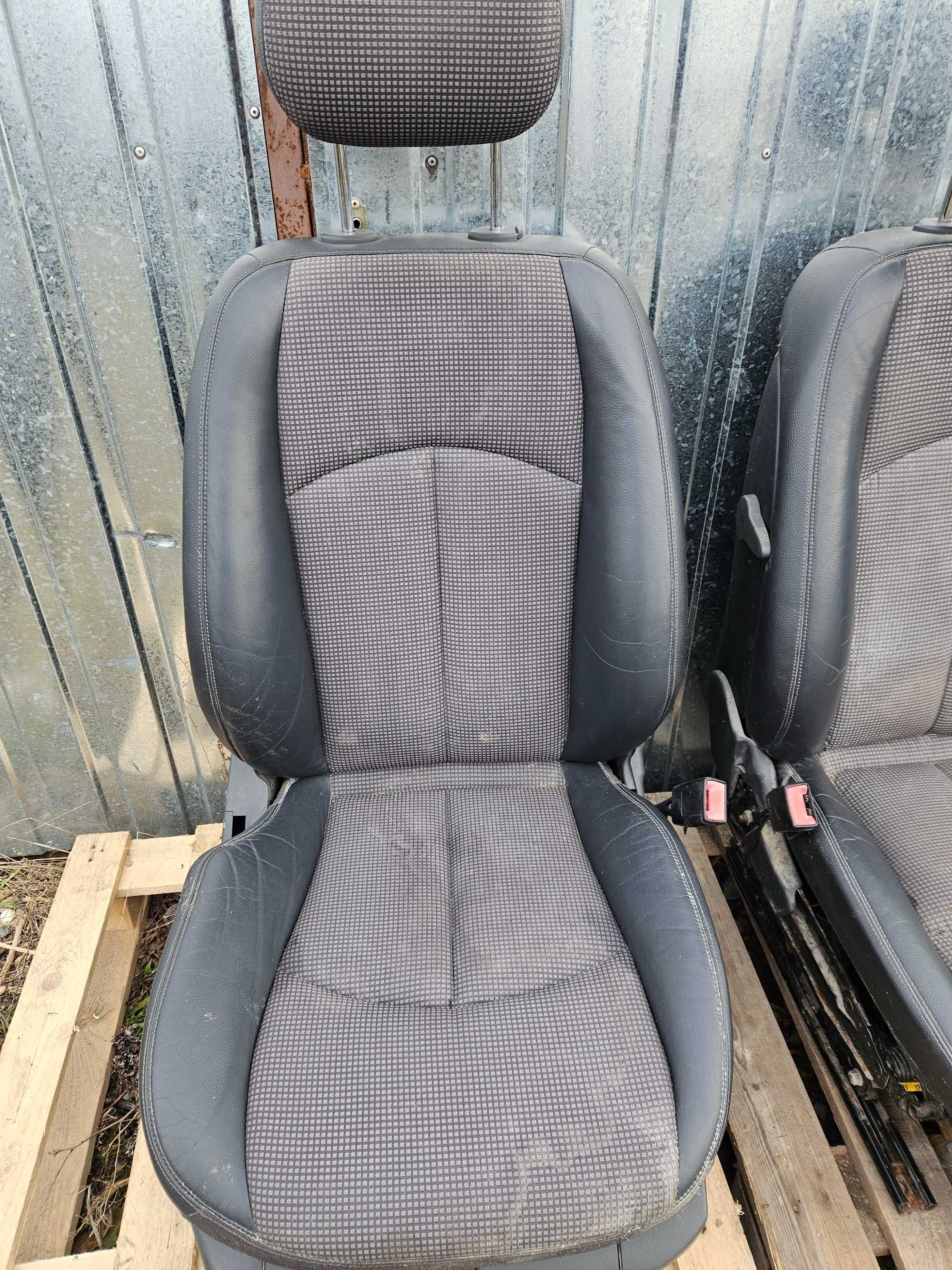 Mercedes w211 kombi kompletne wnętrze fotele pół skóra