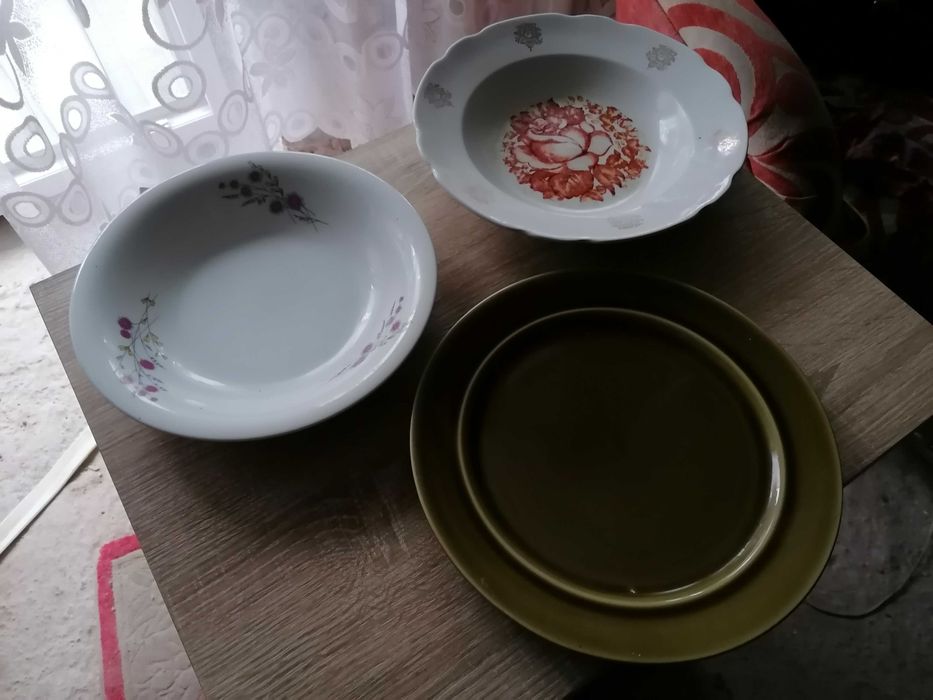 2 różne talerze obiadowe ceramika PRL! OKAZJA