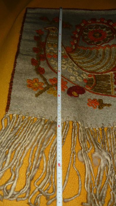 Makatka kilim gobelin Cepelia wełna haft PRL stary oryginał