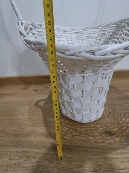 Kosze wiklinowe białe duże