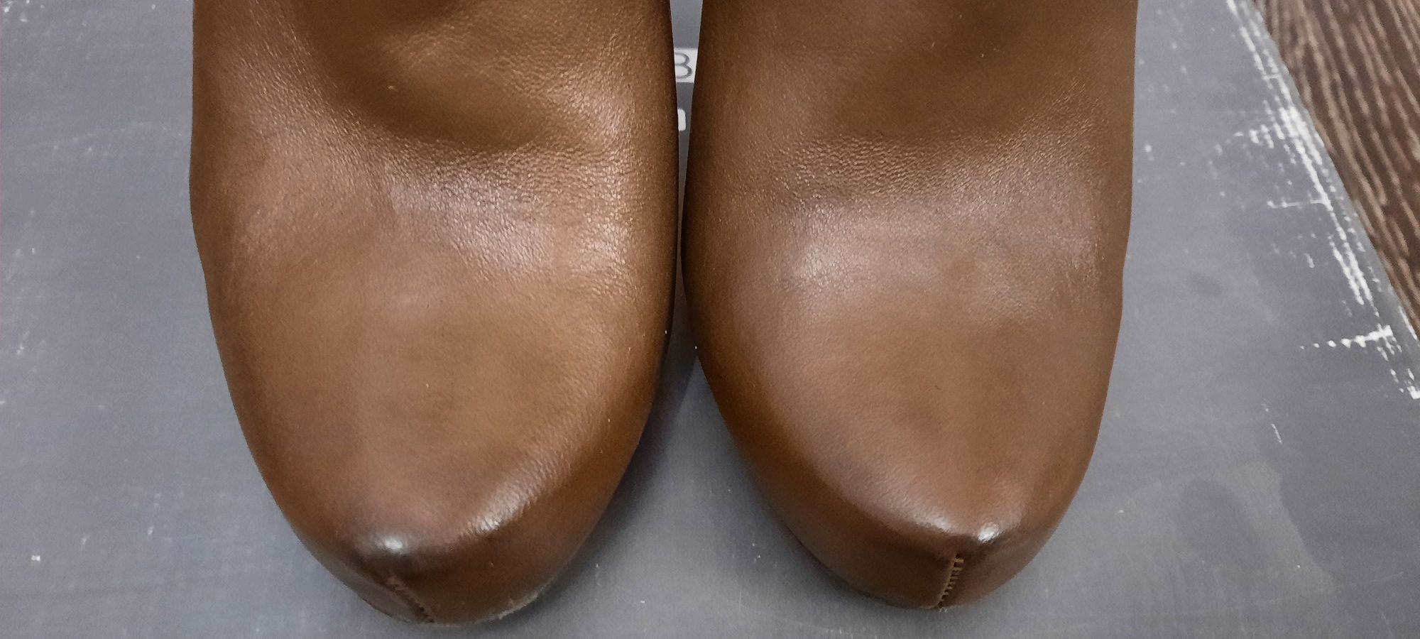 Botki Baldowski r.35 skóra brąz wkładka 22,5cm