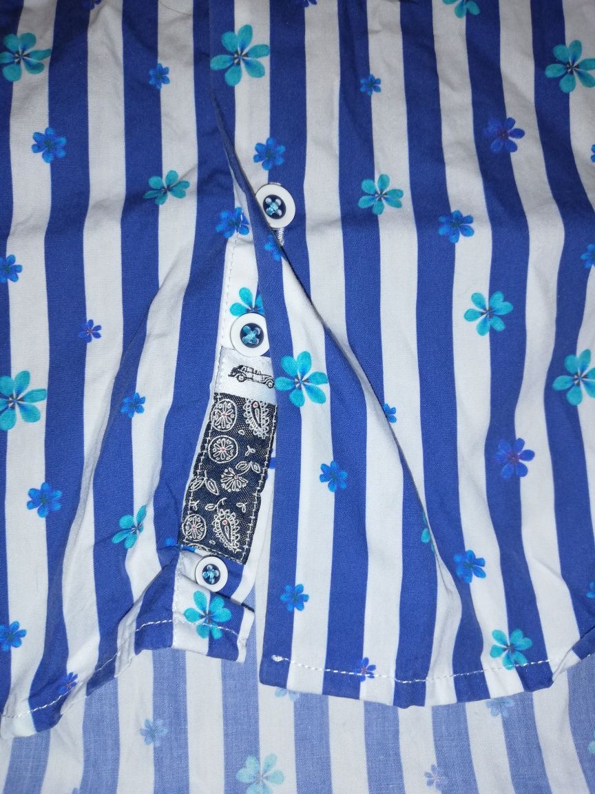 Camisa listada azul Dário Beltran T-40 M