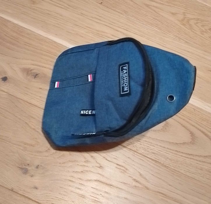 Saszetka męska niebieska Torba na ramię/plecy