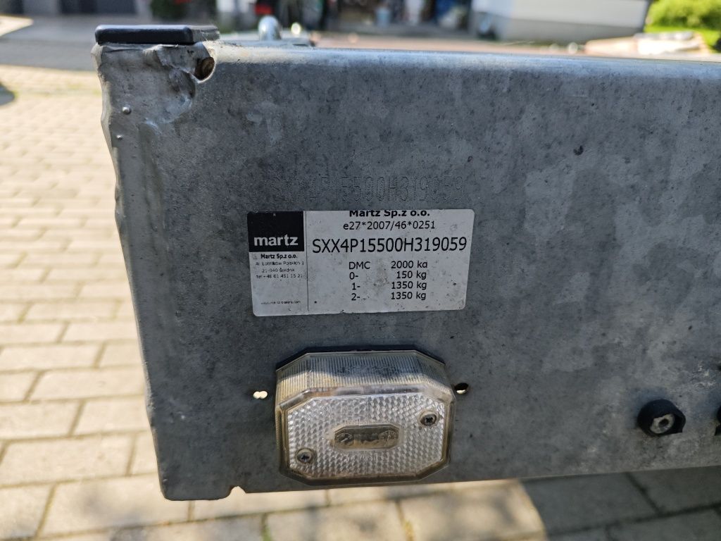Laweta samochodowa Martz GT KIPPBAR 420/S - dwuosiowa, niska, uchylna