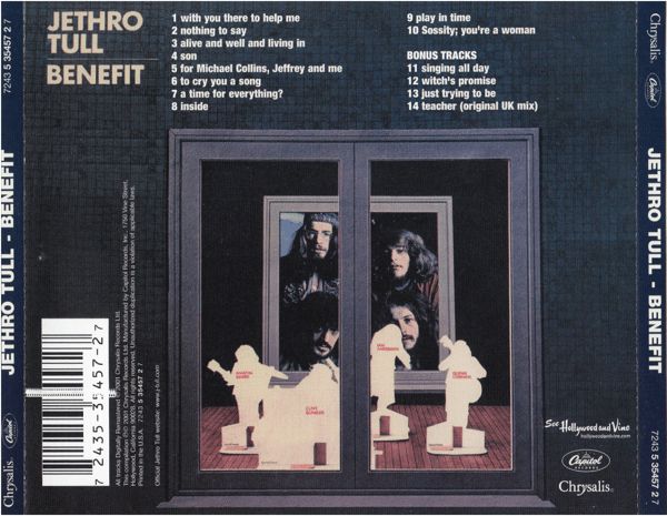 JETHRO TULL - BENEFIT - CD - płyta nowa , zafoliowana