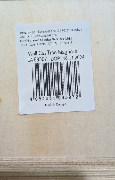 Natural Paradise Magnolia Drapak Dla Kota Mocowany Do Ściany Kremowy