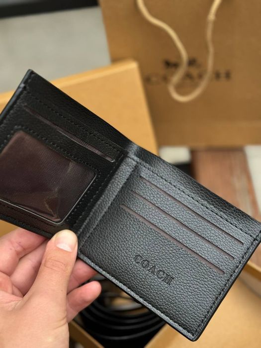 Подарунковий набір Ремінь + гаманець Coach