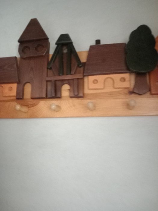 Wieszak drewniany