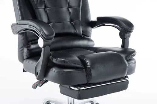 Офісне крісло з підставкою для ніг BOSS НОВЕ |комп’ютерне , екошкіра