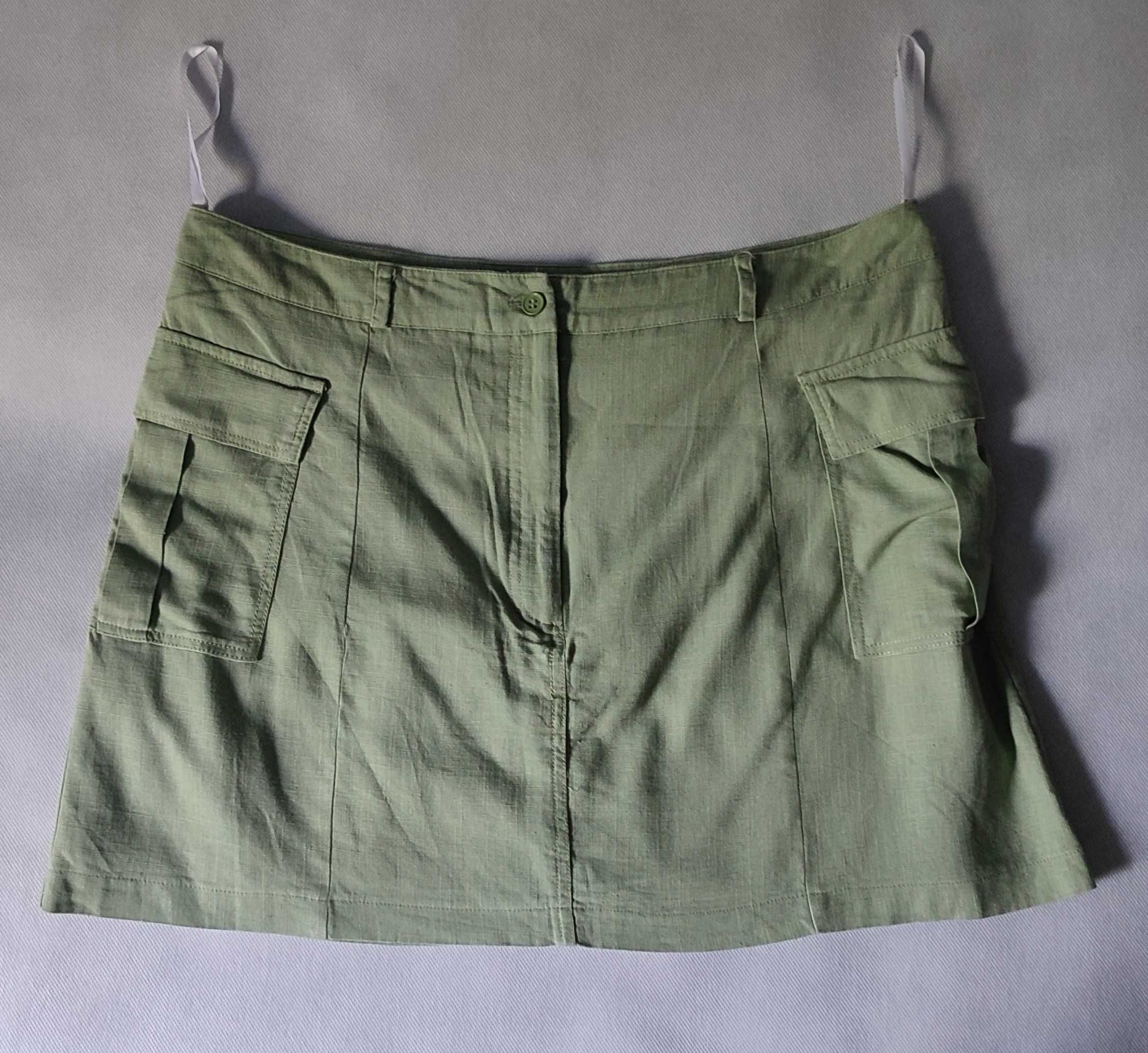 Spódnica mini kieszenie zielona Primark rozmiar 44