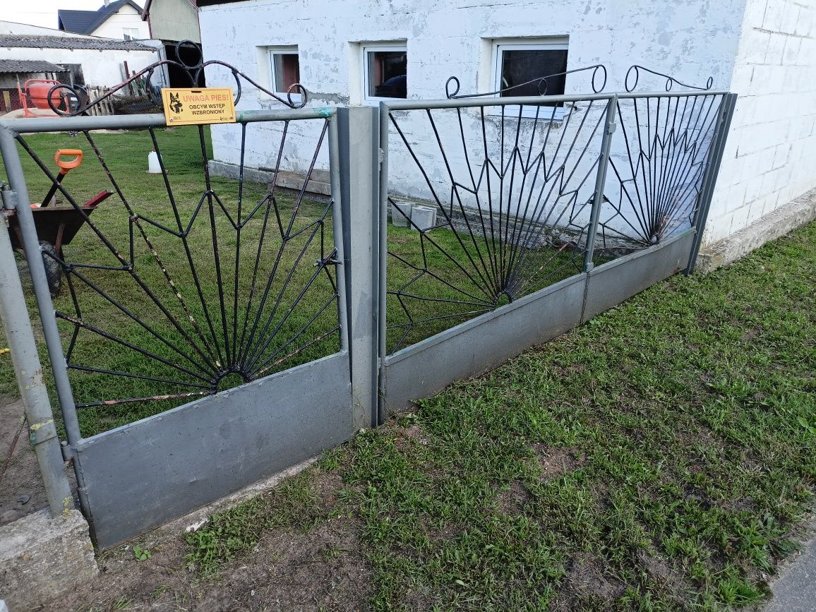 Brama z furtka na budowę bądź działkę
