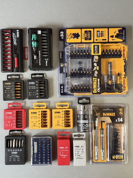 Набори біт Felo Фело Dewalt Impact Wera PH PZ SL Torx біти