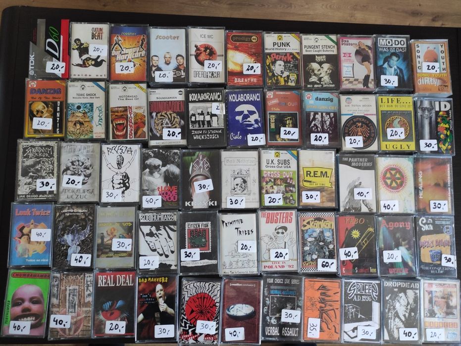 Kasety magnetofonowe rap punk ska hard core i nie tylko