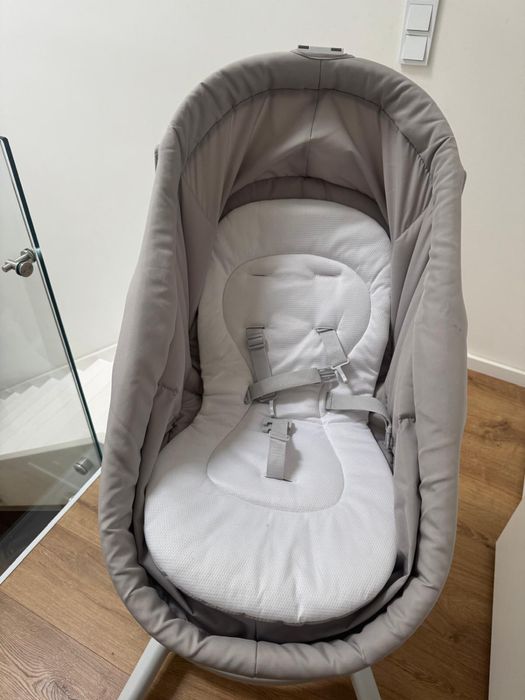 chicco baby hug 4w1 lozeczko na kolkach szare