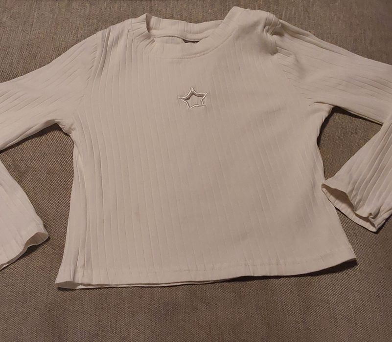Biały top,Pepco, 140cm.