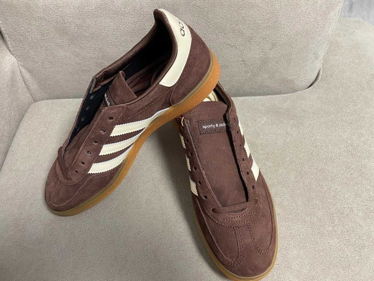 brązowy\Handball\adidas\nowy UnisexTrampki.38