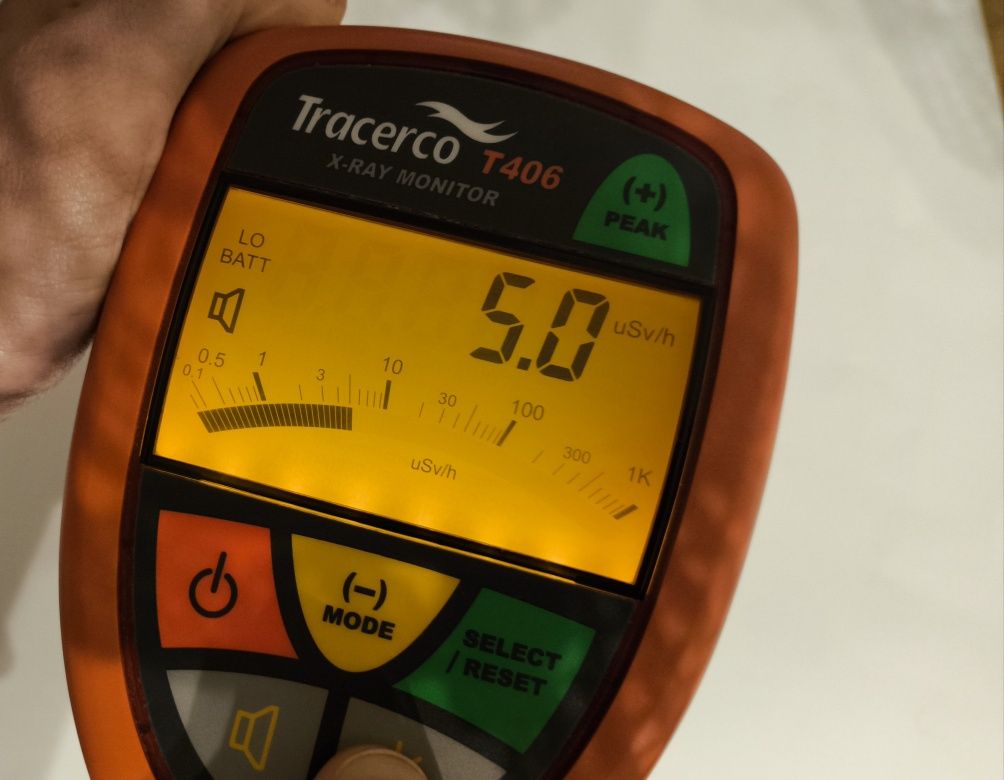 Tracerco T406 Monitor Skażeń Dozymetr licznik Geigera promieniowania