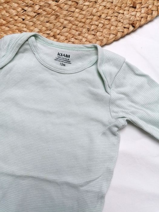 Body Verde Claro às Riscas, de Bebé