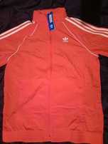 Kurtka wiatrówka Adidas pomarańczowy czerwony rozmiar M nowa