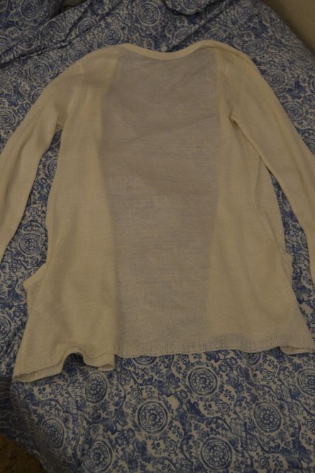 Narzutka kardigan sweter biały dłuższy 40 Store 21