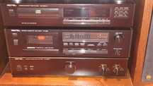 Aparelhagem hi fi Rotel  cd, tape, amplificador e colunas Castle