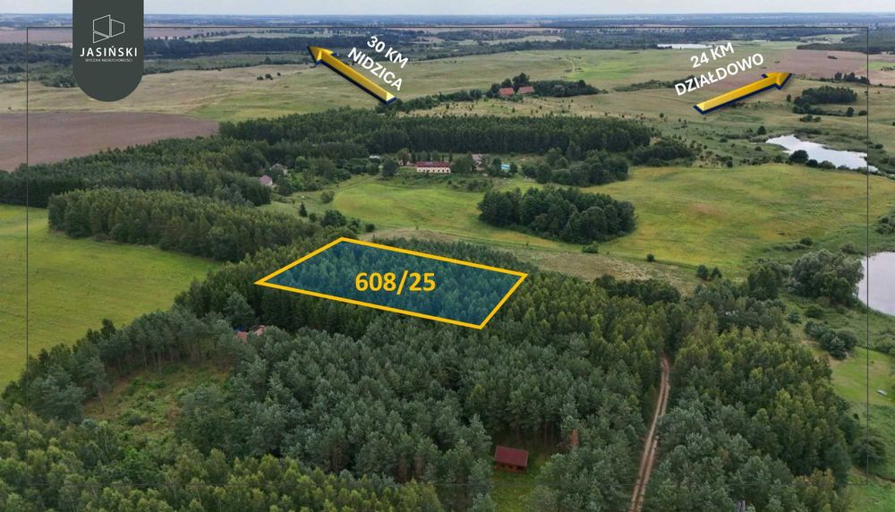 Działka z WZ (na DOM) | 3001 m² | jeziora, cisza i spokój | 160 000 zł