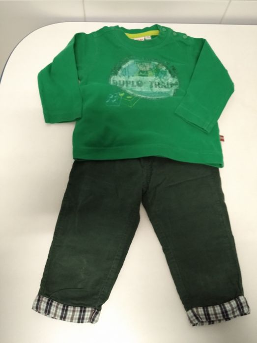 Camisola e calças tamanho 9/12 meses