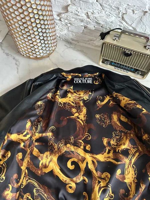 Versace Kurtka Skórzana Gold Edition