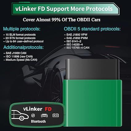 Vlinker Fd Bluetooth – Profesjonalny Czytnik Kodów Obd2 Do Forscan