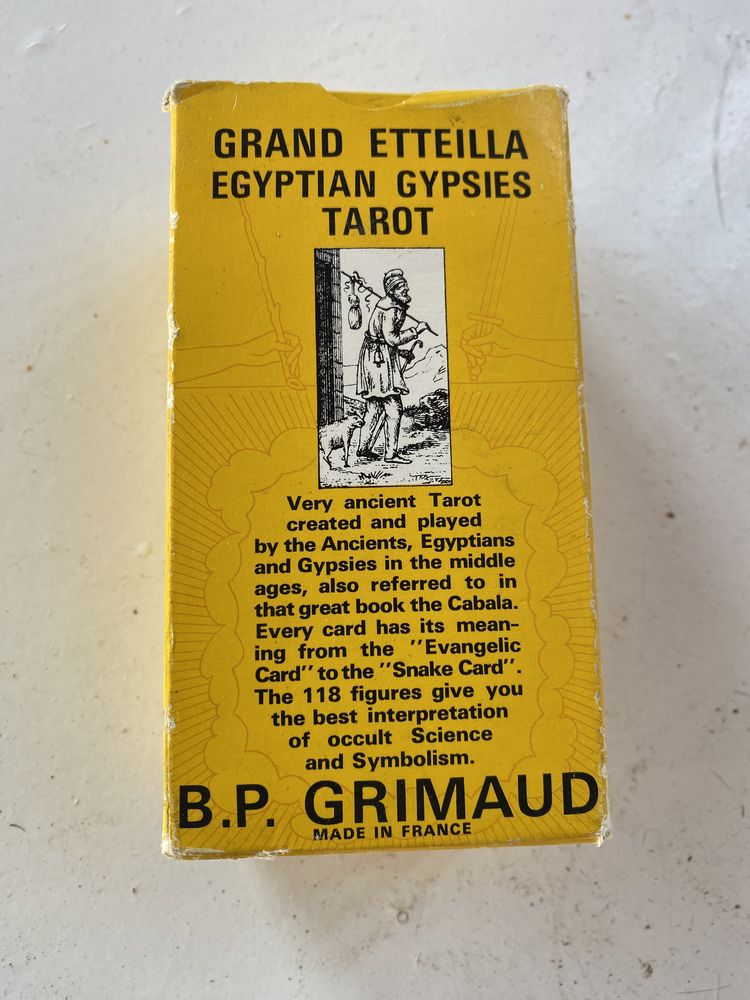 Karty Tarot Grand Etteilla, czyli egipski Tarot z 1969 roku