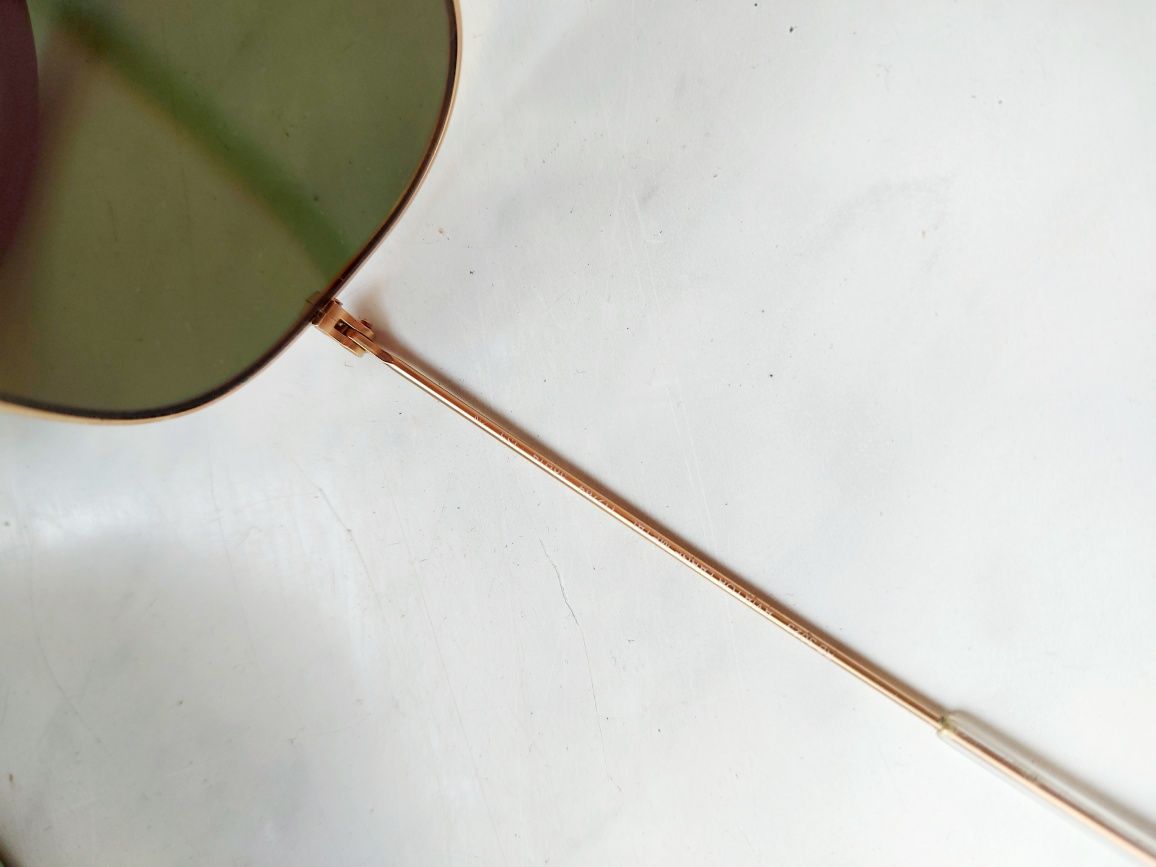 Okulary przeciwsłoneczne rayban ray-ban złote pomarańczowe