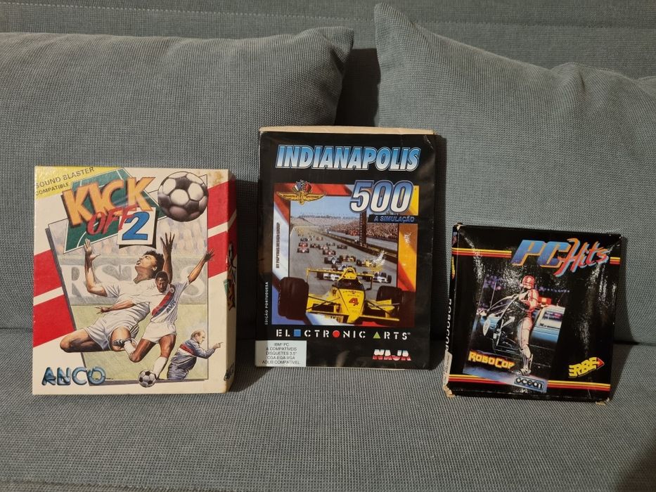 Jogos PC Big Box computador Batman Heretic Larry Kick Robocop Under