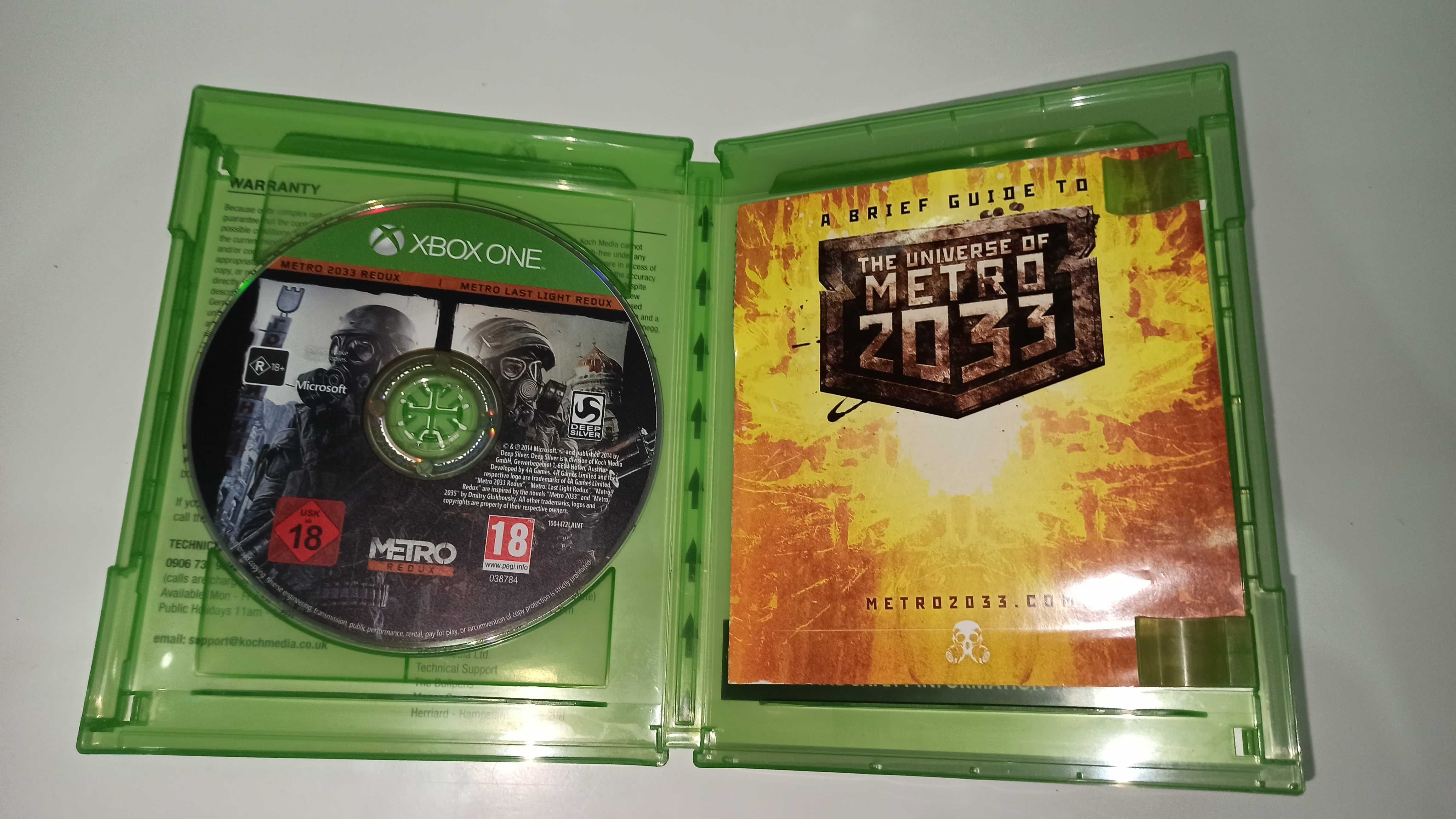 xbox one METRO REDUX pl zawiera METRO 2033+LAST LIGHT