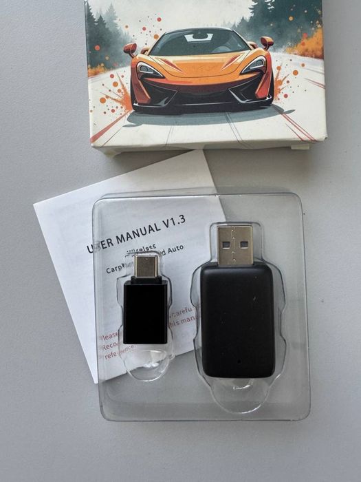 Бездротовий адаптер Apple CarPlay та Android Auto