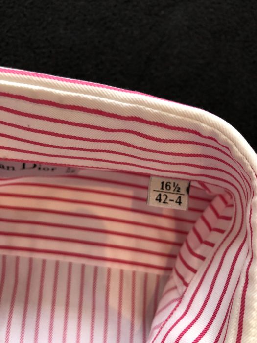 Koszula Christian Dior vintage w paski high end