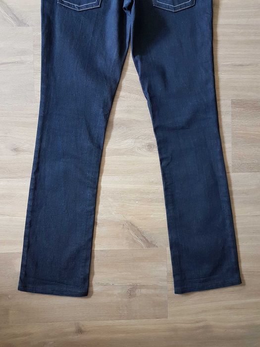 Granatowe bawełniane jeansy ciążowe H&M MAMA roz. 36