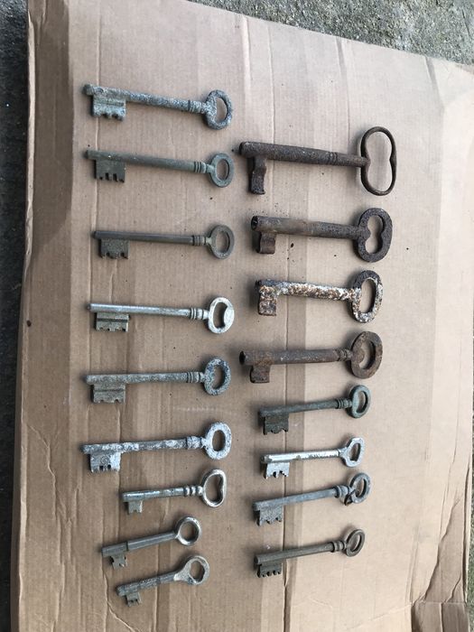 Chaves antigas de fechadura