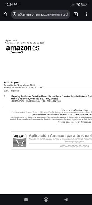 Bomba eléctrica para extração leite NOVA (mãos livres)