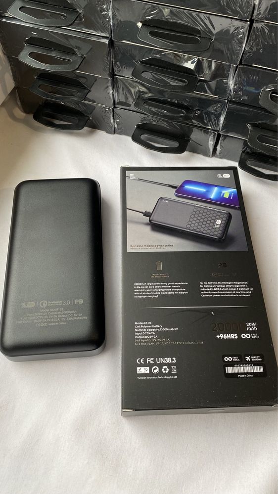 Потужний повербанк, 20000 mAh, 20W, KING POWER, KP-23, швидка зарядка