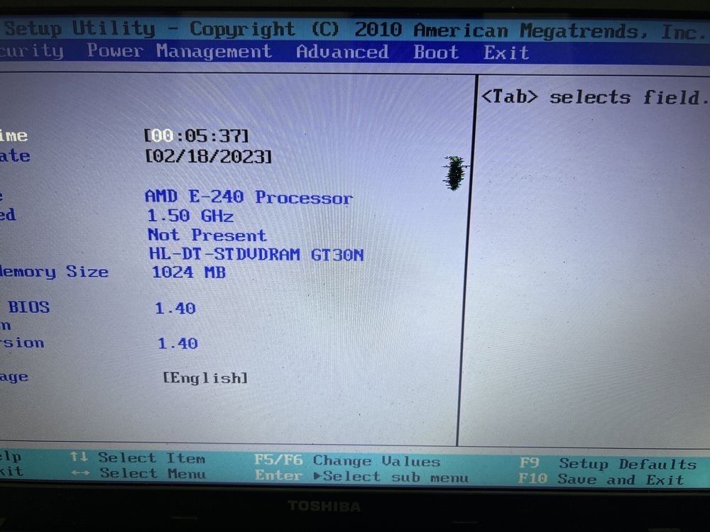 Toshiba Satellite c660d-144