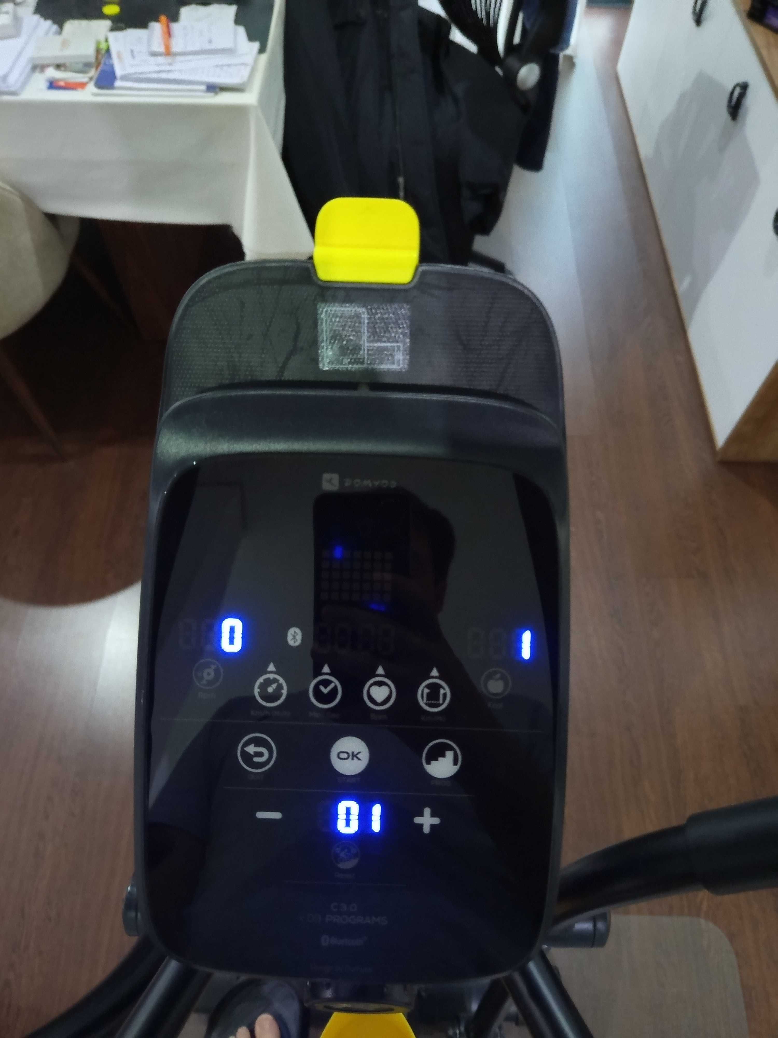 Bicicleta Elíptica Domyos EL520B Autoalimentada, E-Connected