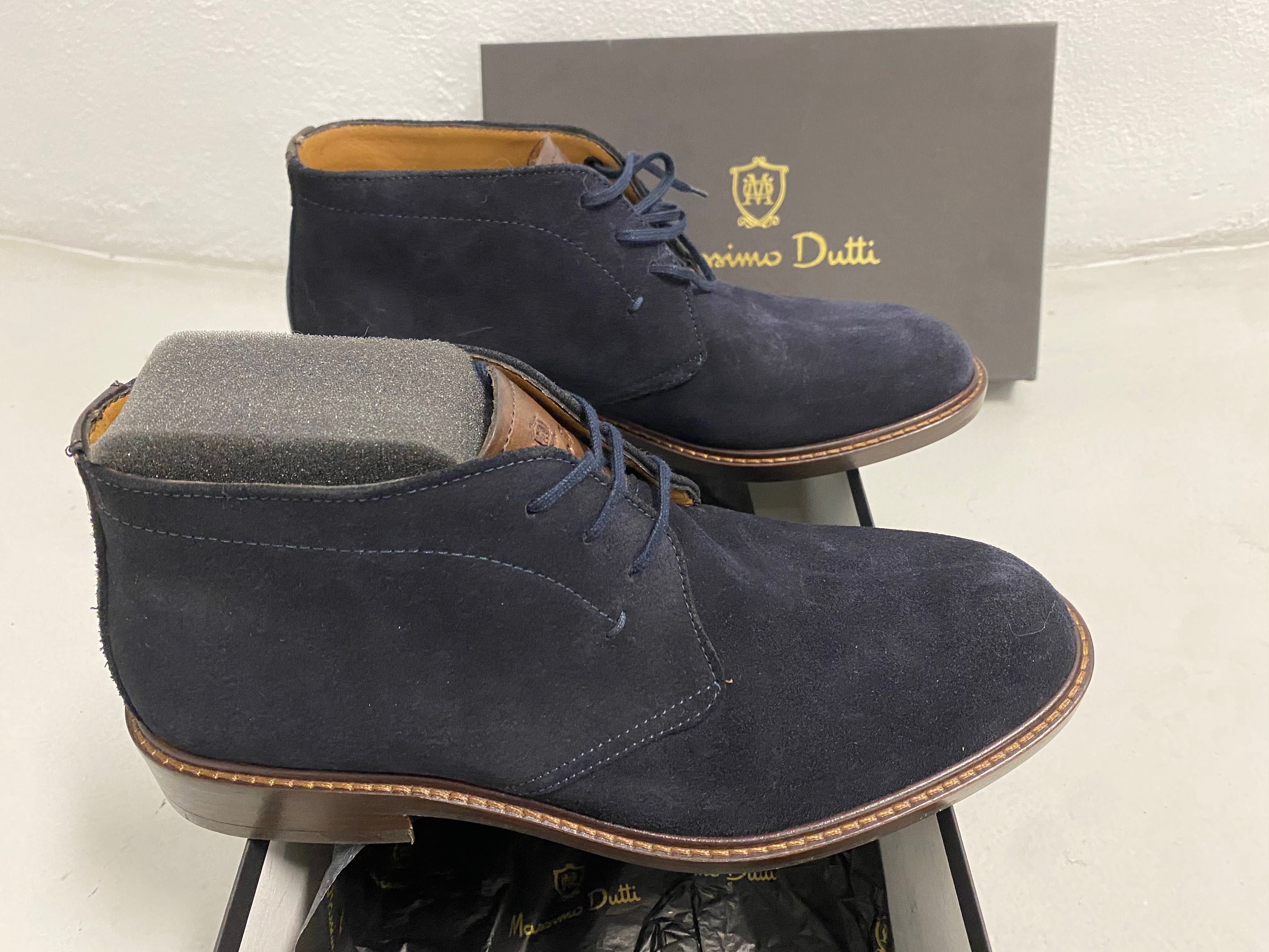 Botins NOVOS de cordão Massimo Dutti tamanho 40